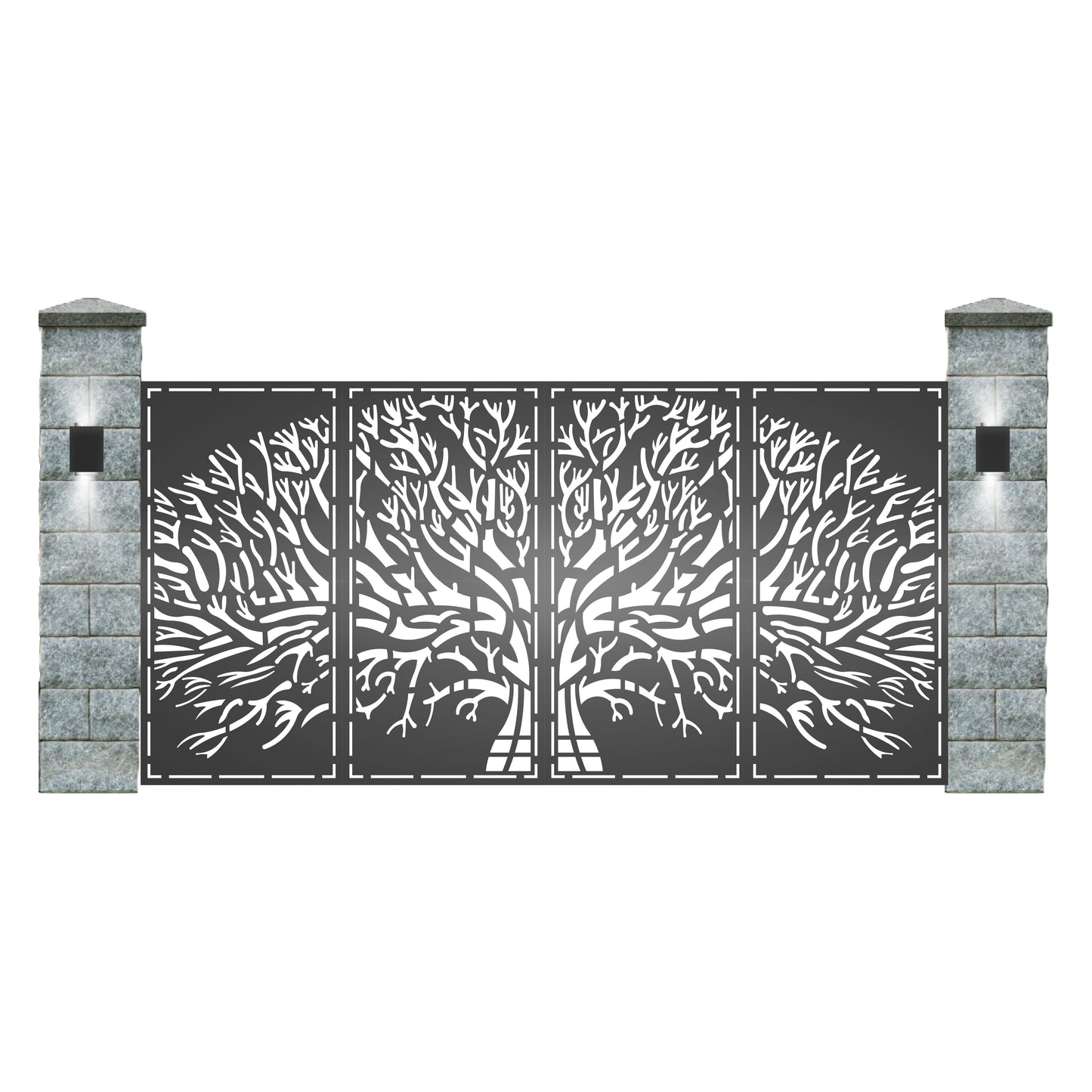 Poarta metalica decupata cu laser-Model:001