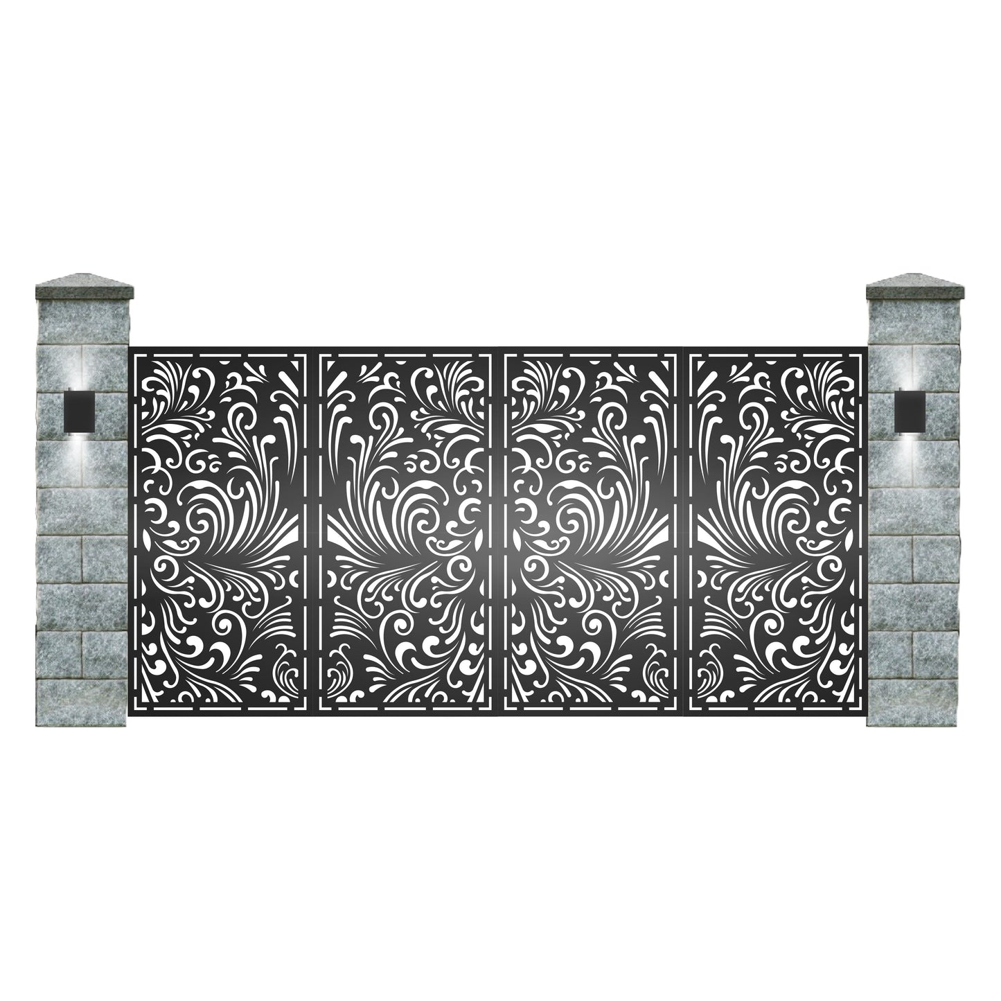 Poarta metalica decupata cu laser-Model:004