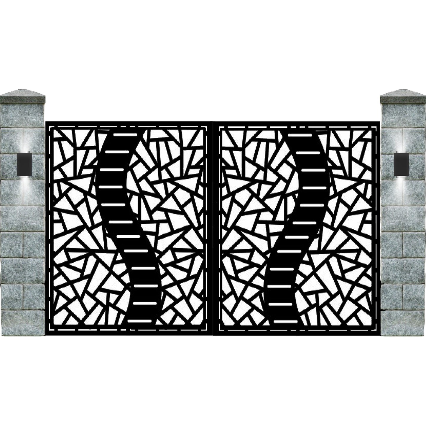 Poarta auto mica decupata cu laser, tabla 3mm, 3000x2000 mm-Model:070