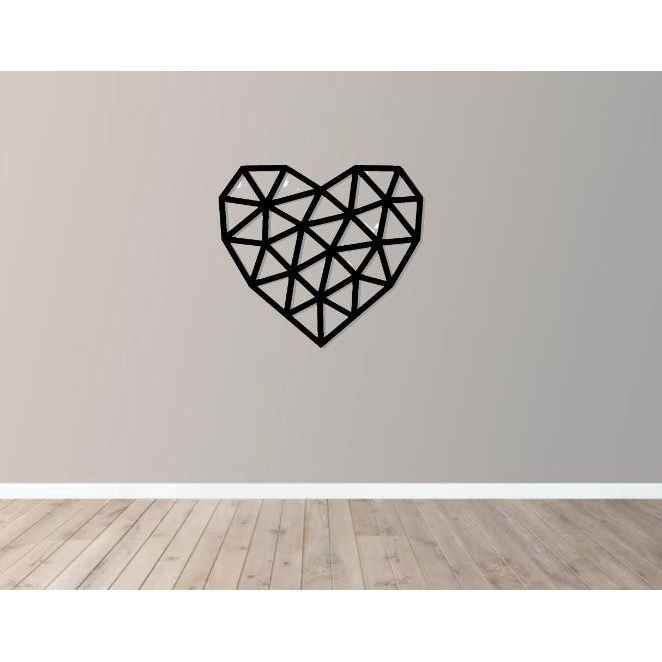Tablou industrial din lemn- Heart