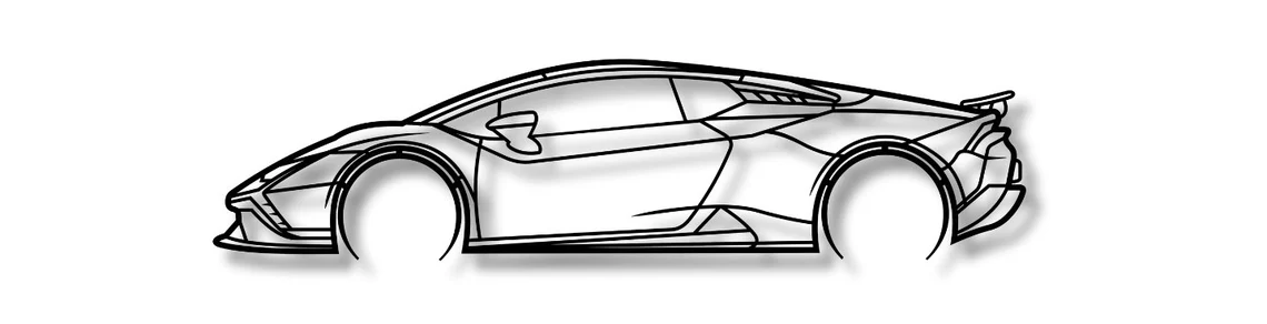 Tablou Metalic Lamborghini Huracán