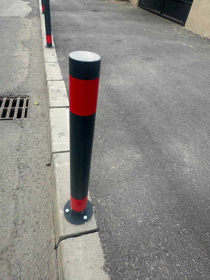 Stâlp Metalic, Fier, 1000MM DIAMETRU 76MM, cu talpa