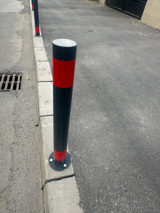 Stâlp Metalic, Fier, 1000MM DIAMETRU 76MM, cu talpa