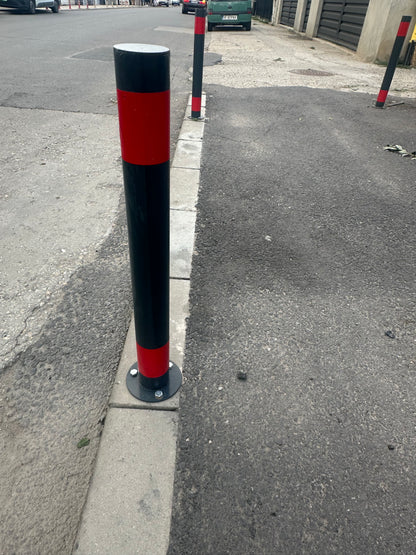 Stâlp Metalic, Fier, 1000MM DIAMETRU 76MM, cu talpa