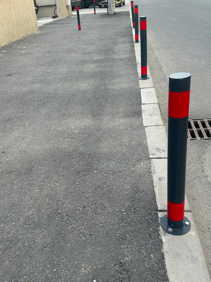 Stâlp Metalic, Fier, 1000MM DIAMETRU 76MM, cu talpa
