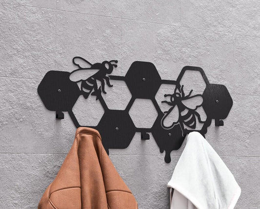 Cuier de perete, Metalic, model Albine, 60x30cm