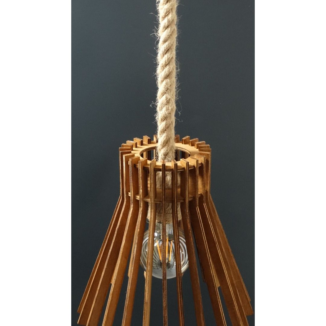 Lustră din lemn-Lampszen